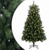 vidaXL Dirbtinė Sulankstoma Kalėdų Eglutė 150 cm 150 LED &Scaron;ilta balta