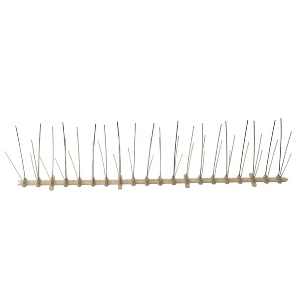 vidaXL Smaigų rinkinys nuo pauk&scaron;čių ir balandžių, 20vnt., 5 eilės, 10m