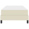 vidaXL Lovos rėmas su čiužiniu Kreminė 100 x 200 cm audinys