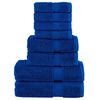 vidaXL Rank&scaron;luosčių rinkinys SOLUND, 8vnt., mėlyni, 600g/m&sup2;