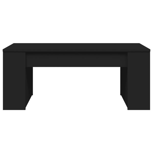 vidaXL Kavos staliukas, juodos spalvos, 102x55x42cm, apdirbta mediena