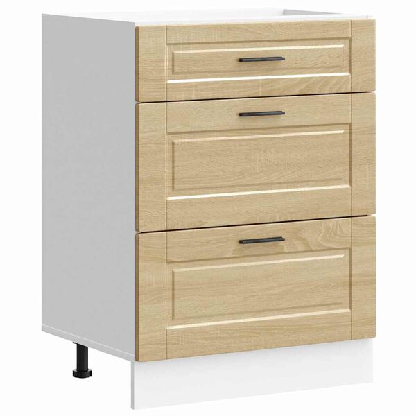 vidaXL Virtuvės spintelė, Porto, sonoma ąžuolo, apdirbta mediena