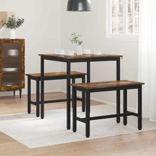 vidaXL Valgomieji stalai METALAS