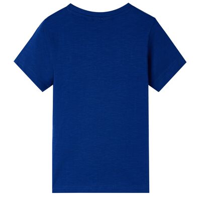 Vaikiški marškinėliai trumpomis rankovėmis, tamsūs mėlyni, 92 dydžio