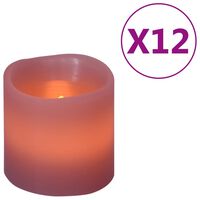 vidaXL Elektrinės LED žvakės, 12vnt., šiltos baltos spalvos