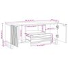 vidaXL TV vienetai su stalčių Balta 105 x 33 x 46 cm Apdirbta mediena
