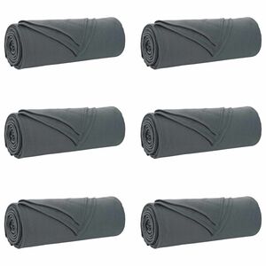 vidaXL Mesti antklodės 6 vnt. Tamsiai pilka 280 x 210 cm 4.88 kg