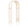 vidaXL Rožių arka su spygliais Balta 97 x 43 x 218 cm PP