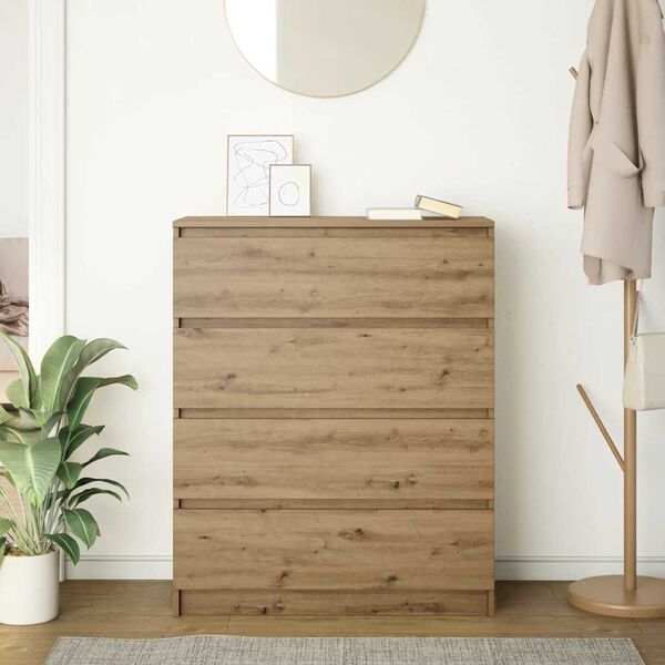 vidaXL indauja Artisan ąžuolas 80x35x99 cm inžinerinė mediena