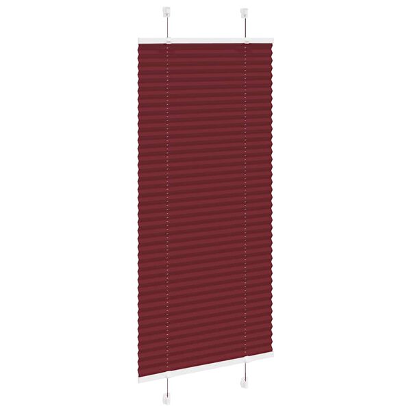 vidaXL Plisuota žaliuze Bordo raudona 60x150 cm Audinio plotis 59,4 cm