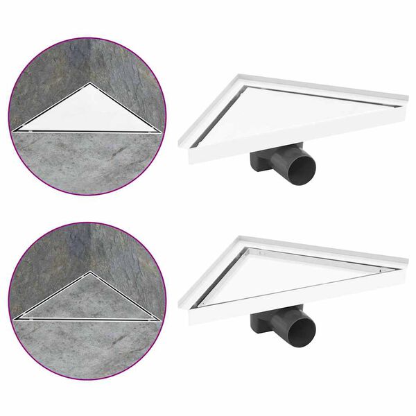 vidaXL Du&scaron;o latakas su 2-1 dangteliu, 25x25cm, nerūdijantis plienas