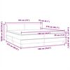 vidaXL Box Spring Lova su čiužiniais &Scaron;viesiai pilka 180x210 cm aksomas