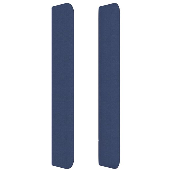 vidaXL Galvūgalis su auselėmis, mėlynos, 183x16x118/128cm, audinys