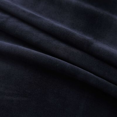 vidaXL Naktinės užuolaidos, 2vnt., juodos spalvos, 140x175cm, aksomas