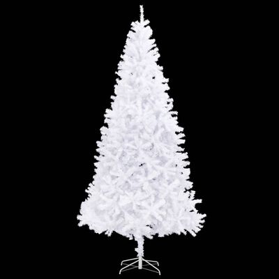 vidaXL Dirbtinė apšviesta Kalėdų eglutė, baltos spalvos, 300cm