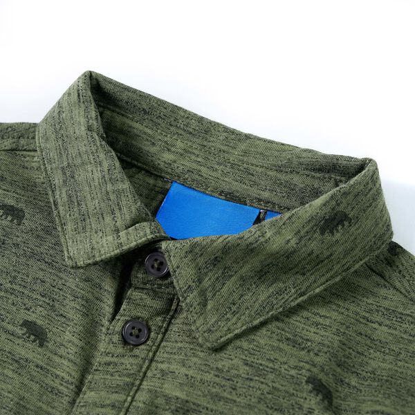 Vaikiški marškiniai, chaki spalvos mišinys, 92 dydžio