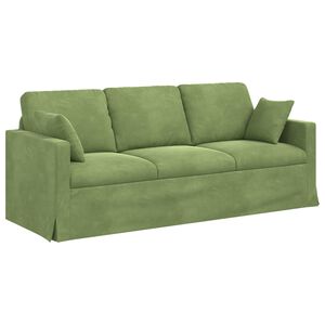 vidaXL Sofa &Scaron;viesiai žalia 198 x 78 x 80 cm Aksomas