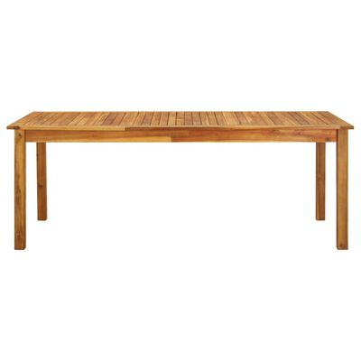 vidaXL Sodo stalas, 200x900x74cm, akacijos medienos masyvas