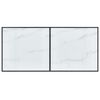 vidaXL Valgomojo stalas, baltas, 160x80x75cm, grūdintas stiklas