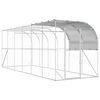 vidaXL Prie sienos esantis vi&scaron;tų narvas Sidabrinė 600 x 200 x 215 cm