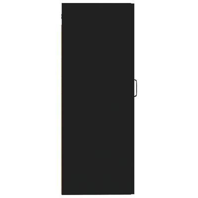 vidaXL Pakabinama spintelė, juoda, 35x34x90cm, apdirbta mediena