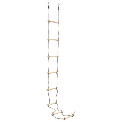 vidaXL Virvinės kopėčios vaikams, 290cm, mediena