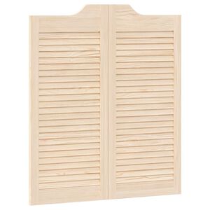 vidaXL Sukamosios durys Natūrali 90 x 40 cm Pu&scaron;ies medienos masyvas