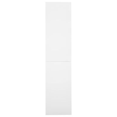 vidaXL Biuro spintelė su stumdomom durim, balta, 90x40x180cm, plienas
