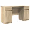 vidaXL Stalas Sonoma ąžuolas 140 x 49 x 76 cm Apdirbta mediena