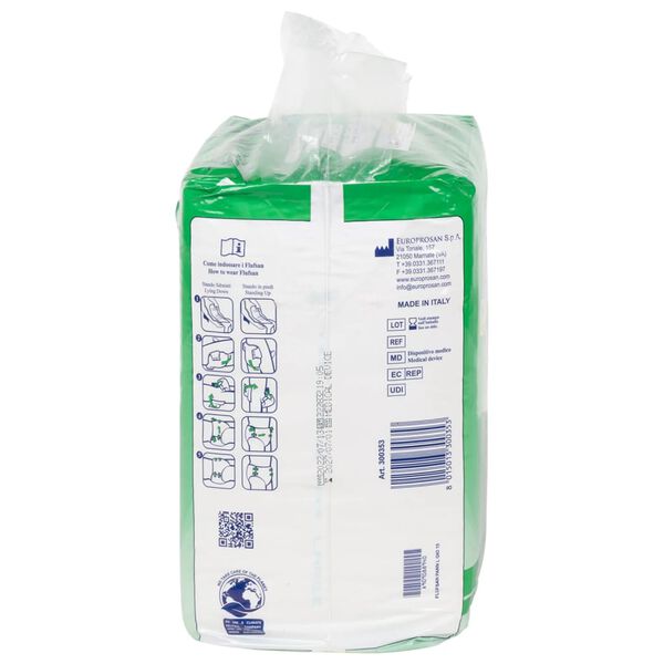 Flufsan Vienkartinės sauskelnės suaugusiems, 15vnt., L dydis