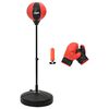 vidaXL Smūgiavimo kamuoliukų rinkinys su pir&scaron;tinėmis/pompa, 81-122cm