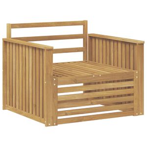vidaXL Lauko sofa Kietos akacijos mediena Balta