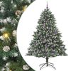 vidaXL Dirbtinė Kalėdų eglutė Žalia 210 cm PVC, plastikas ir plienas