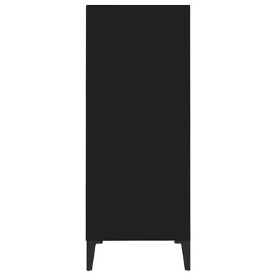 vidaXL Šoninė spintelė, juodos spalvos, 57x35x90cm, MDP