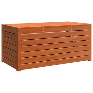 vidaXL Saugojimo dėžė Apdirbta mediena 101 x 50,5 x 46,5 cm Va&scaron;ko ruda