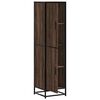 vidaXL Highboard Rudas ąžuolas 35,5x35x139 cm Mediena ir metalas