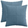 vidaXL Pagalvėlės užvalkalas 2 pcs ALMELO Mėlyna 40 x 40 cm mančester