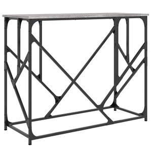 vidaXL Konsolinis staliukas, pilkas ąžuolo, 100x40x80cm, mediena