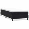 vidaXL Box Spring Lova be čiužinio Juoda 100x220 cm aksomas