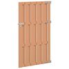 vidaXL Sodo vartai 100 x 180 cm WPC ir aliuminis Ruda
