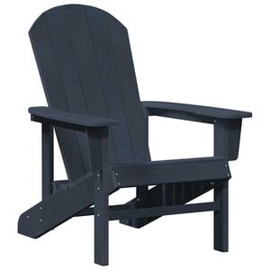 vidaXL Adirondack kėdė Jūrinė mėlyna HDPE