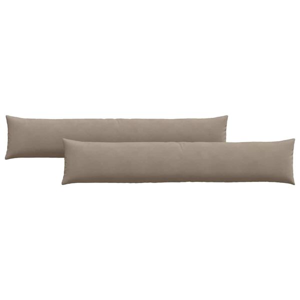 vidaXL Sofa Pagalvės 2 pcs Taupe 200 x 40 cm audinys