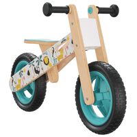 vidaXL Vaikiškas balansinis dviratis, mėlynos spalvos, su spaudiniais