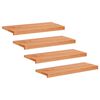 vidaXL Laiptų pakopos 4 vnt. 70 x 25 x 2 cm Lakas Kietas bukas medis