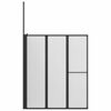 vidaXL Dušo sienelė Kita Juoda 120 x 70 x 137 cm Aliuminis