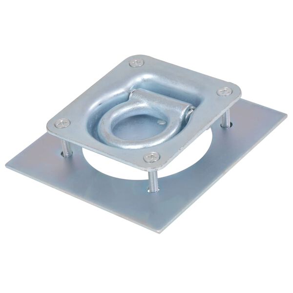 vidaXL Tvirtinimo žiedai namel. ant ratų 8vnt., cink. plienas, 2000kg