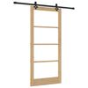 vidaXL Slankios durys ORKDAL Natūrali ir juoda 93 x 202 cm