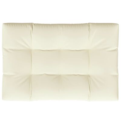 vidaXL Paletės pagalvėlė, kreminės spalvos, 120x80x12cm, audinys