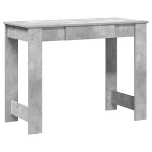 vidaXL Ra&scaron;omasis stalas, betono pilkas, 80x40x75cm, apdirbta mediena
