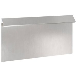 vidaXL Sraigių tvora 50 x 3,5 x 25 cm Nerūdijantis plienas Sidabrinė